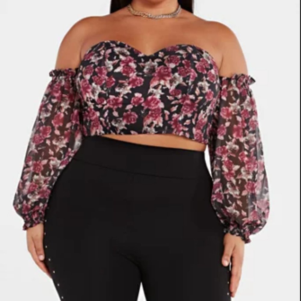 #1❤️ NWOT PILAR OFF THE SHOULDER FLORAL TOP